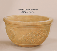 Thumbnail for Oliva Planter Cast Stone Outdoor Garden Planter Planter Tuscan 