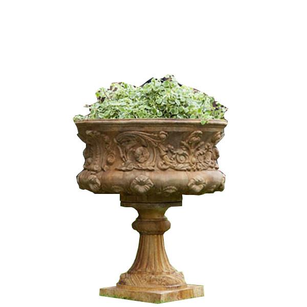 Campania International Cast Stone Smithsonian Morning GloryUrn (2pc) Urn/Planter Campania International 