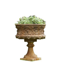 Thumbnail for Campania International Cast Stone Smithsonian Morning GloryUrn (2pc) Urn/Planter Campania International 