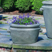 Thumbnail for Campania International Cast Stone Scroll Handle Tub Planter Urn/Planter Campania International 