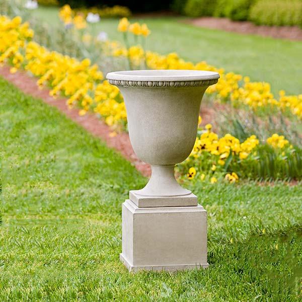 Campania International Cast Stone Williamsburg Egg & Dart Urn Urn/Planter Campania International 