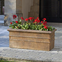 Thumbnail for Campania International Cast Stone Classic Rolled Rim Window Box Urn/Planter Campania International 