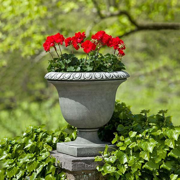Campania International Cast Stone Litchfield Egg & Dart Urn Urn/Planter Campania International 