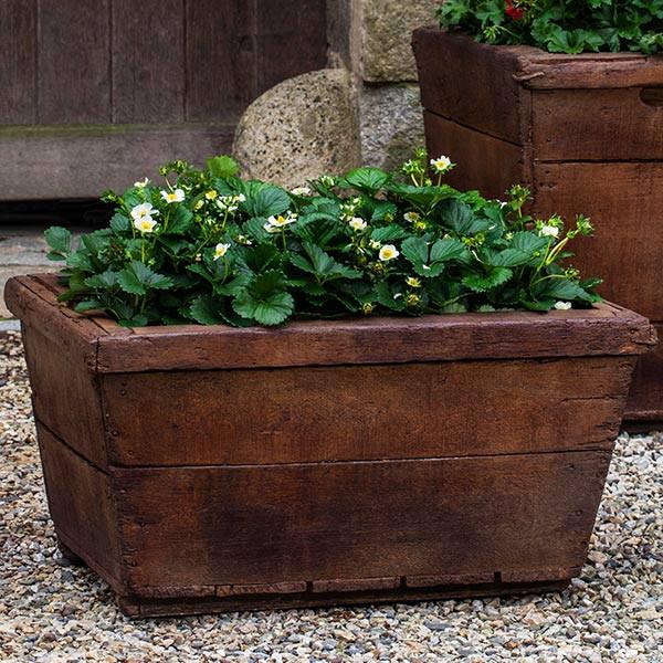 Campania International Cast Stone Low Vendange Planter Urn/Planter Campania International 