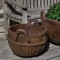 Thumbnail for Campania International Cast Stone Apple Basket Planter, Small Urn/Planter Campania International 