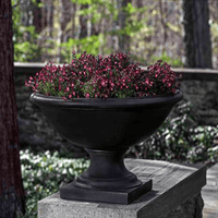 Thumbnail for Campania International Cast Stone Low Savannah Urn Urn/Planter Campania International 