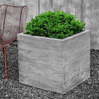 Thumbnail for Campania International Cast Stone Chênes Brut Large Box Planter Urn/Planter Campania International 