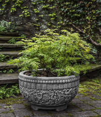 Thumbnail for Campania International Cast Stone Jaipur Bowl Planter Urn/Planter Campania International 