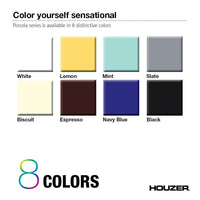 Thumbnail for Houzer MT Porcela Series Porcelain Enamel Steel Undermount Large Single Bowl Kitchen Sink, Mint Kitchen Sink - Undermount Houzer 