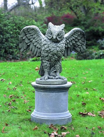 Campania International Cast Stone Plain Round Pedestal Urn/Planter Campania International 