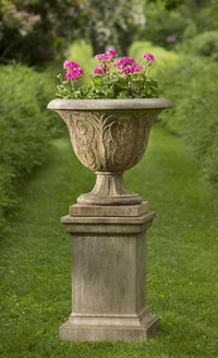 Thumbnail for Campania International Cast Stone Greenwich Pedestal Urn/Planter Campania International 