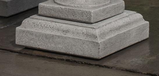 Campania International Cast Stone Small Urn Plinth Urn/Planter Campania International 