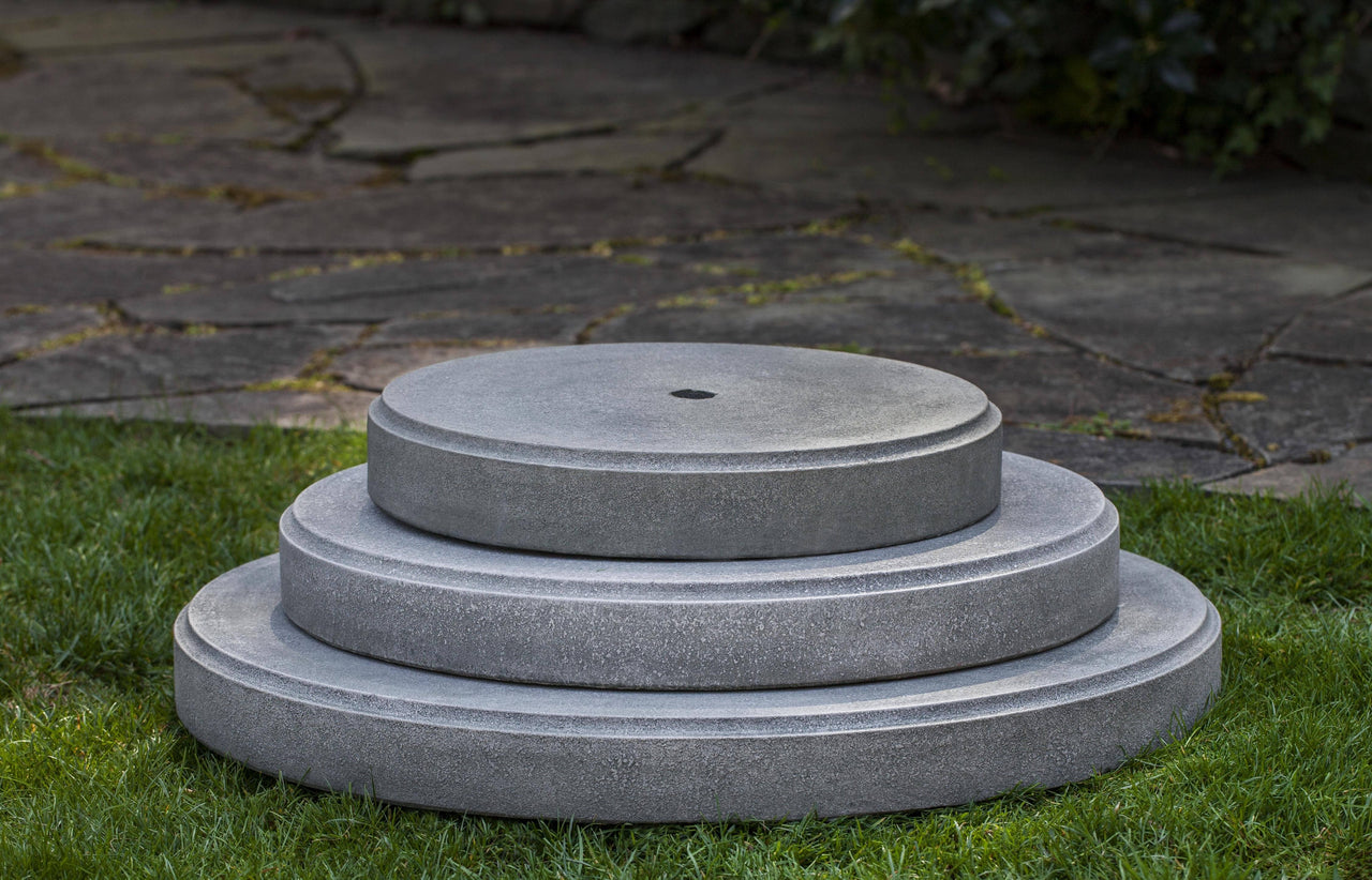 Campania International Cast Stone Round Plinth 25 Pedestal Urn/Planter Campania International 