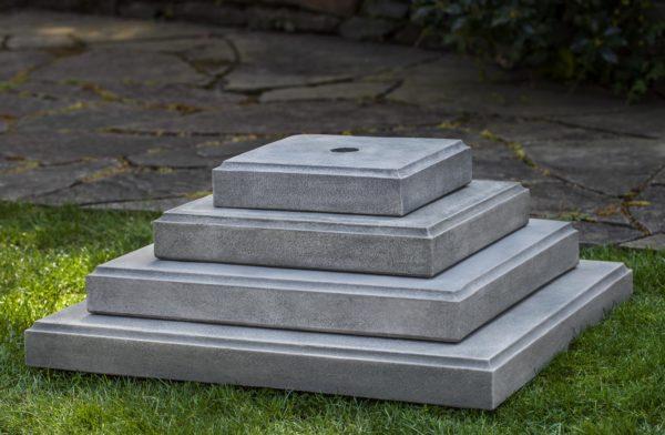 Campania International Cast Stone Square Plinth 31 Pedestal Urn/Planter Campania International 