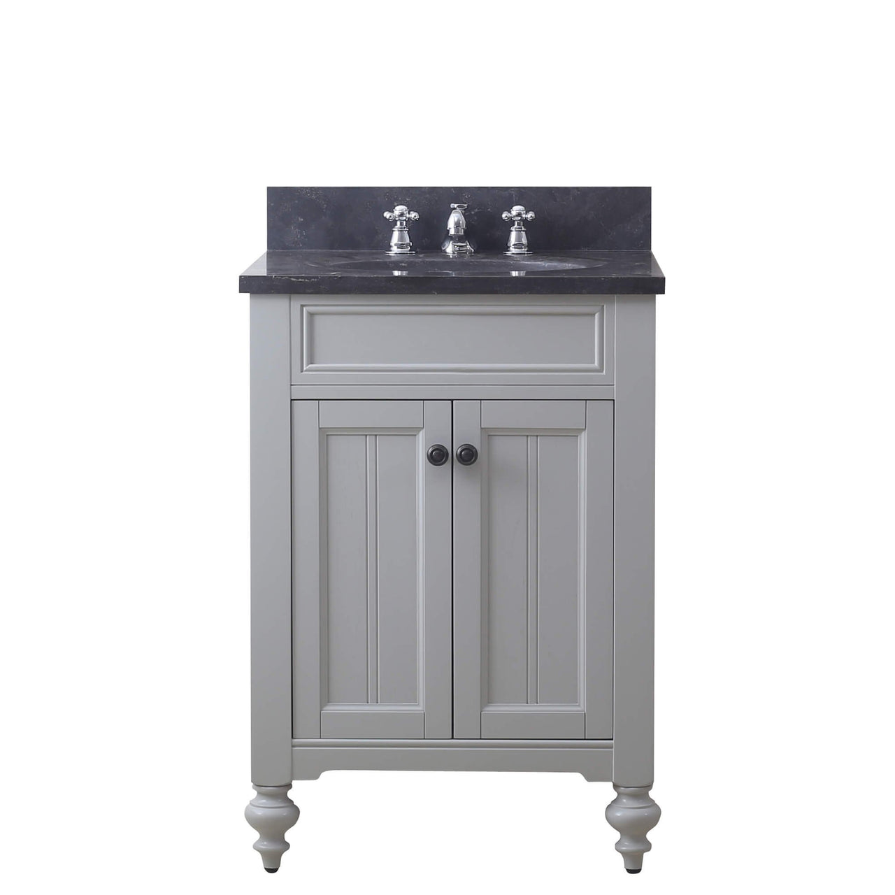 POTENZA 24" Earl Grey Single Sink Bathroom Vanity With Matching Framed Mirror Vanity Water Creation 