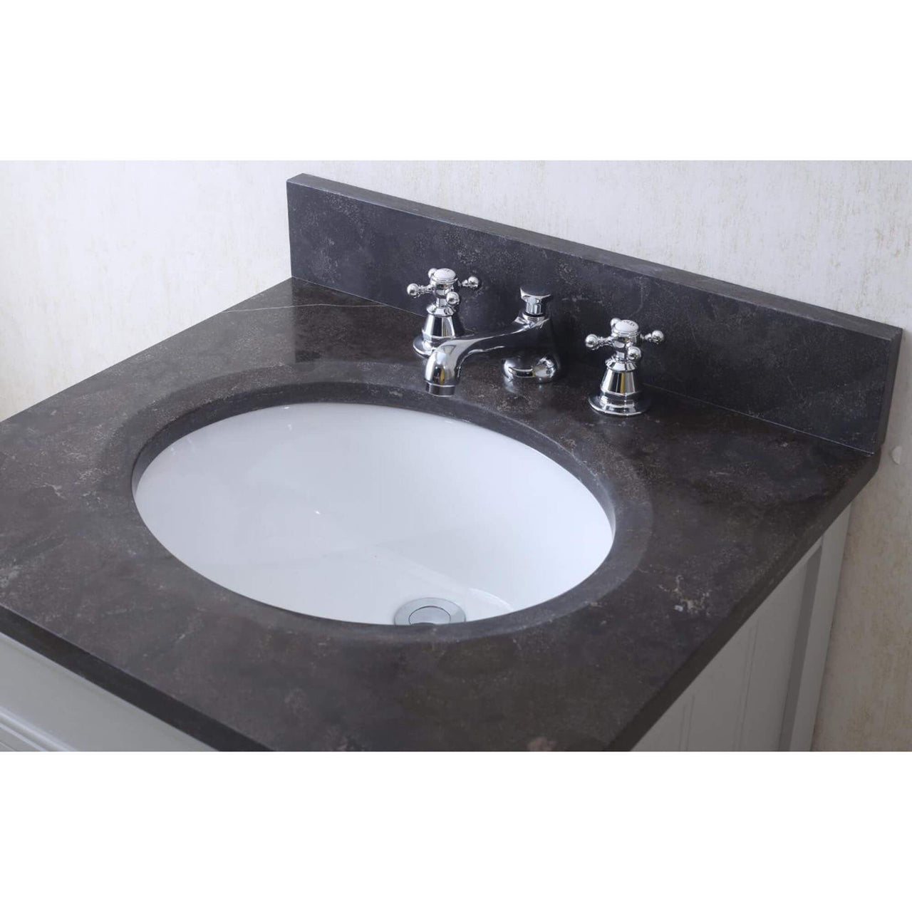 POTENZA 30" Earl Grey Single Sink Bathroom Vanity And Faucet Vanity Water Creation 