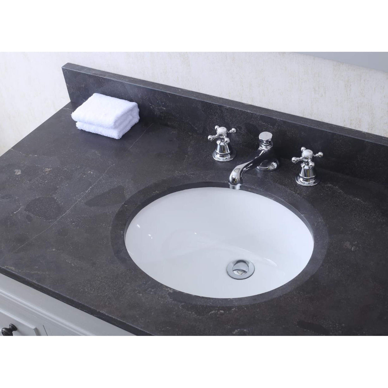 POTENZA 48" Earl Grey Single Sink Bathroom Vanity With Matching Framed Mirror Vanity Water Creation 