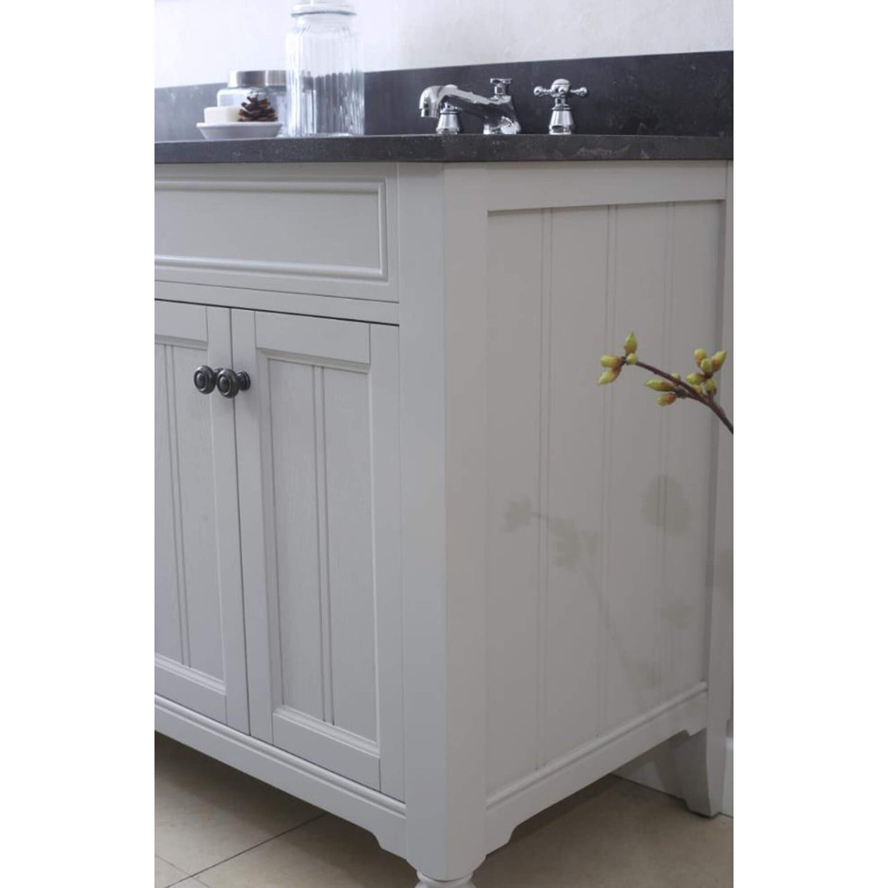 POTENZA 60" Earl Grey Double Sink Bathroom Vanity Only Vanity Water Creation 