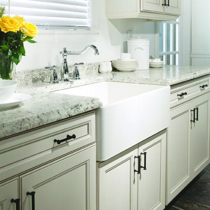 Houzer WH Platus Series 30-Inch Apron-Front Fireclay Single Bowl Kitchen Sink, White Kitchen Sink - Apron Front Houzer 