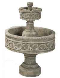 Thumbnail for Paestum Two Tier Cast Stone Outdoor Garden Fountains Fountain Tuscan 