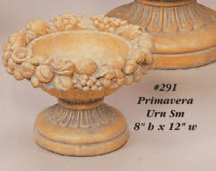 Primavera Urn Cast Stone Outdoor Garden Planter Planter Tuscan 