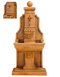 Thumbnail for Provenza Wall Outdoor Cast Stone Garden Fountain For Spout Fountain Tuscan 