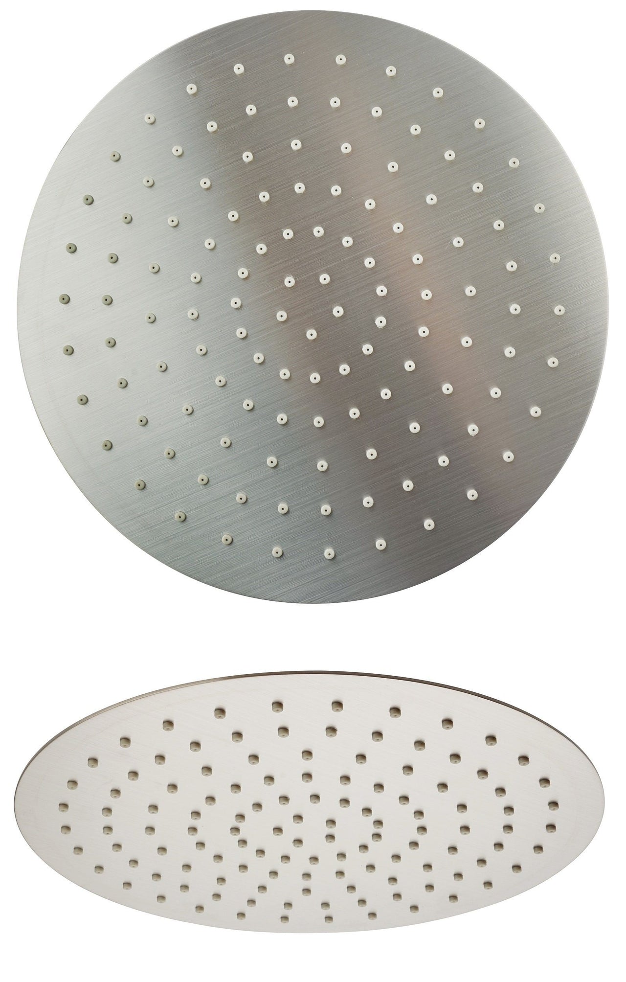 Latoscana RDPW75910 Anti-Limestone Ultra-Thin Shower Head In Stainless Steel Brushed Nickel Shower Head Latoscana 