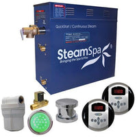 Thumbnail for SteamSpa Royal 9 KW QuickStart Acu-Steam Bath Generator Package with Built-in Auto Drain in Polished Chrome Steam Generators SteamSpa 