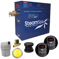 Thumbnail for SteamSpa Royal 9 KW QuickStart Acu-Steam Bath Generator Package with Built-in Auto Drain in Oil Rubbed Bronze Steam Generators SteamSpa 