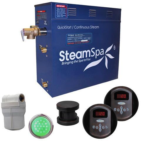 SteamSpa RY900OB Royal 9 KW QuickStart Acu-Steam Bath Generator Package in Oil Rubbed Bronze Steam Generators SteamSpa 