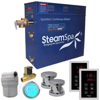 Thumbnail for SteamSpa RYT1050CH-A Royal 10.5 KW QuickStart Acu-Steam Bath Generator Package with Built-in Auto Drain in Polished Chrome Steam Generators SteamSpa 