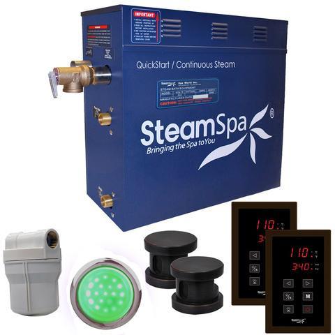 SteamSpa RYT1050OB Royal 10.5 KW QuickStart Acu-Steam Bath Generator Package in Oil Rubbed Bronze Steam Generators SteamSpa 
