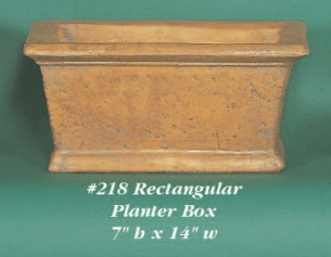 Rectangular Planter Box Cast Stone Outdoor Garden Planter Planter Tuscan 