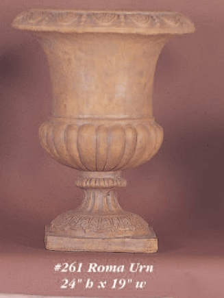 Roma Urn Cast Stone Outdoor Garden Planter Planter Tuscan 