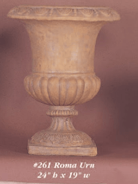 Thumbnail for Roma Urn Cast Stone Outdoor Garden Planter Planter Tuscan 