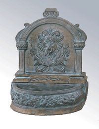 Thumbnail for Romana Table Top Cast Stone Outdoor Garden Fountain With Spout Fountain Tuscan 
