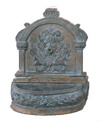 Thumbnail for Romana Table Top Cast Stone Outdoor Garden Fountain With Spout Fountain Tuscan 