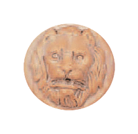 Thumbnail for Round Lion Head Cast Stone Outdoor Asian Collection Wall Ornament Tuscan 