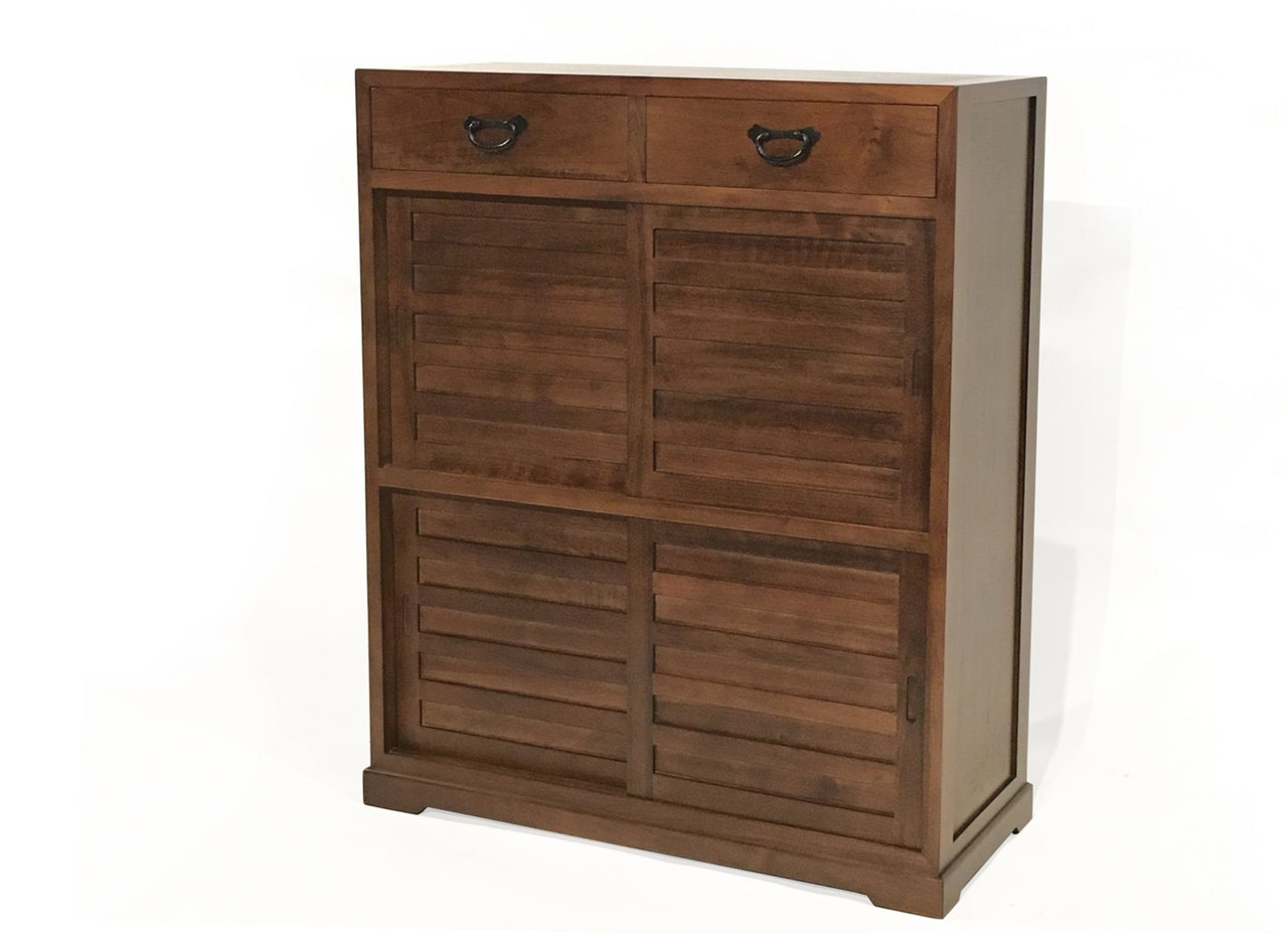 Shinto Side Cabinet, Classic Walnut Side Cabinet Gingko 