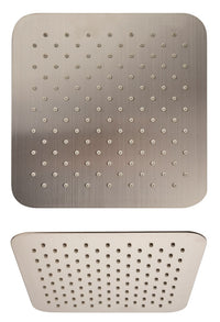 Thumbnail for Latoscana SQPW75908 Anti-Limestone Ultra-Thin Shower Head In Stainless Steel Brushed Nickel Shower Head Latoscana 