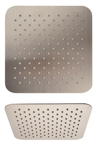 Thumbnail for Latoscana SQPW75910 Anti-Limestone Ultra-Thin Shower Head In Stainless Steel Brushed Nickel Shower Head Latoscana 