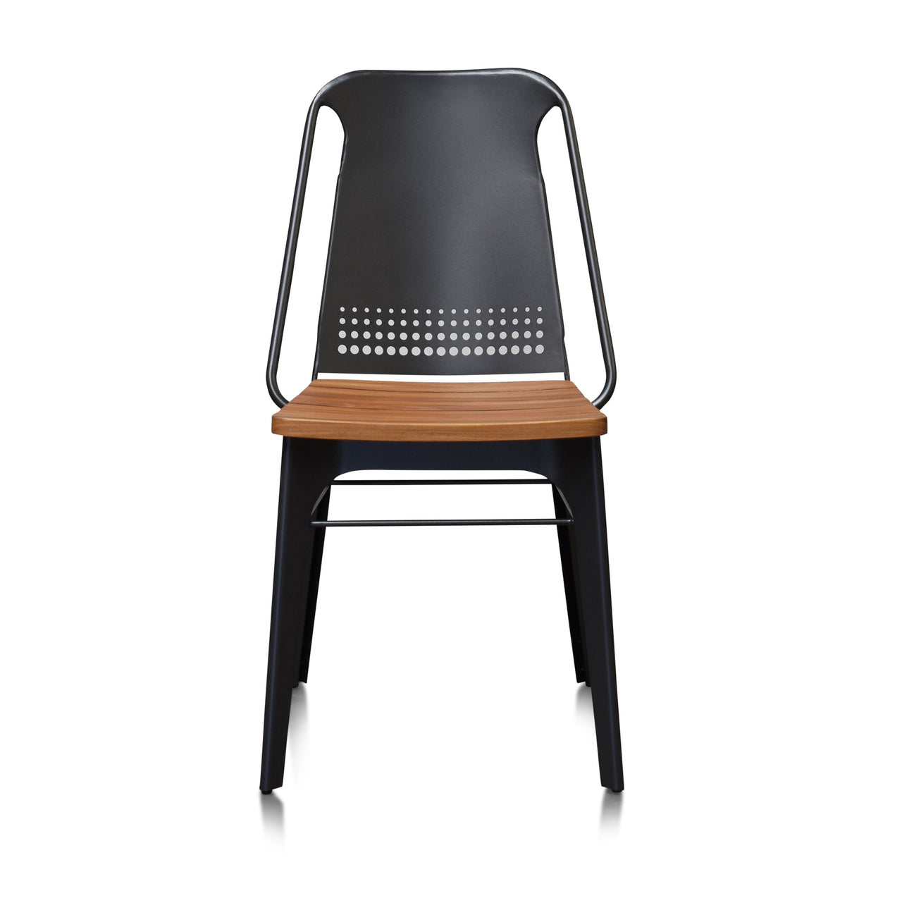 Strada Steel and Teak Outdoor Dining Chair - Set of 2 Dining Chair Gingko 