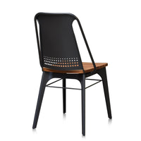 Thumbnail for Strada Steel and Teak Outdoor Dining Chair - Set of 2 Dining Chair Gingko 
