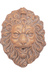 Thumbnail for San Marco Lion Head Cast Stone Outdoor Asian Collection Wall Ornament Tuscan 