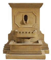 Thumbnail for Savonna Wall Outdoor Cast Stone Garden Fountain W/ Step Fountain Tuscan 