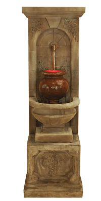 Thumbnail for St. Helena Urn Outdoor Cast Stone Garden Fountain For Rustic Iron Spout Fountain Tuscan 