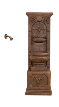 Thumbnail for St. Helena Outdoor Cast Stone Garden Fountain W/ Base and For Spout Fountain Tuscan 
