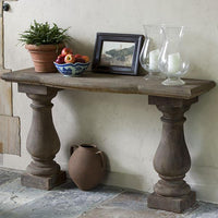 Thumbnail for Vicenza Console Cast Stone Outdoor Garden Table Outdoor Benches/Tables Campania International 