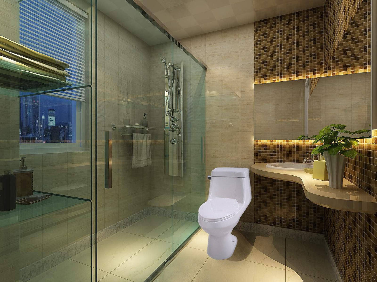 ANZZI Zeus T1-AZ058 Toilets Toilets ANZZI 