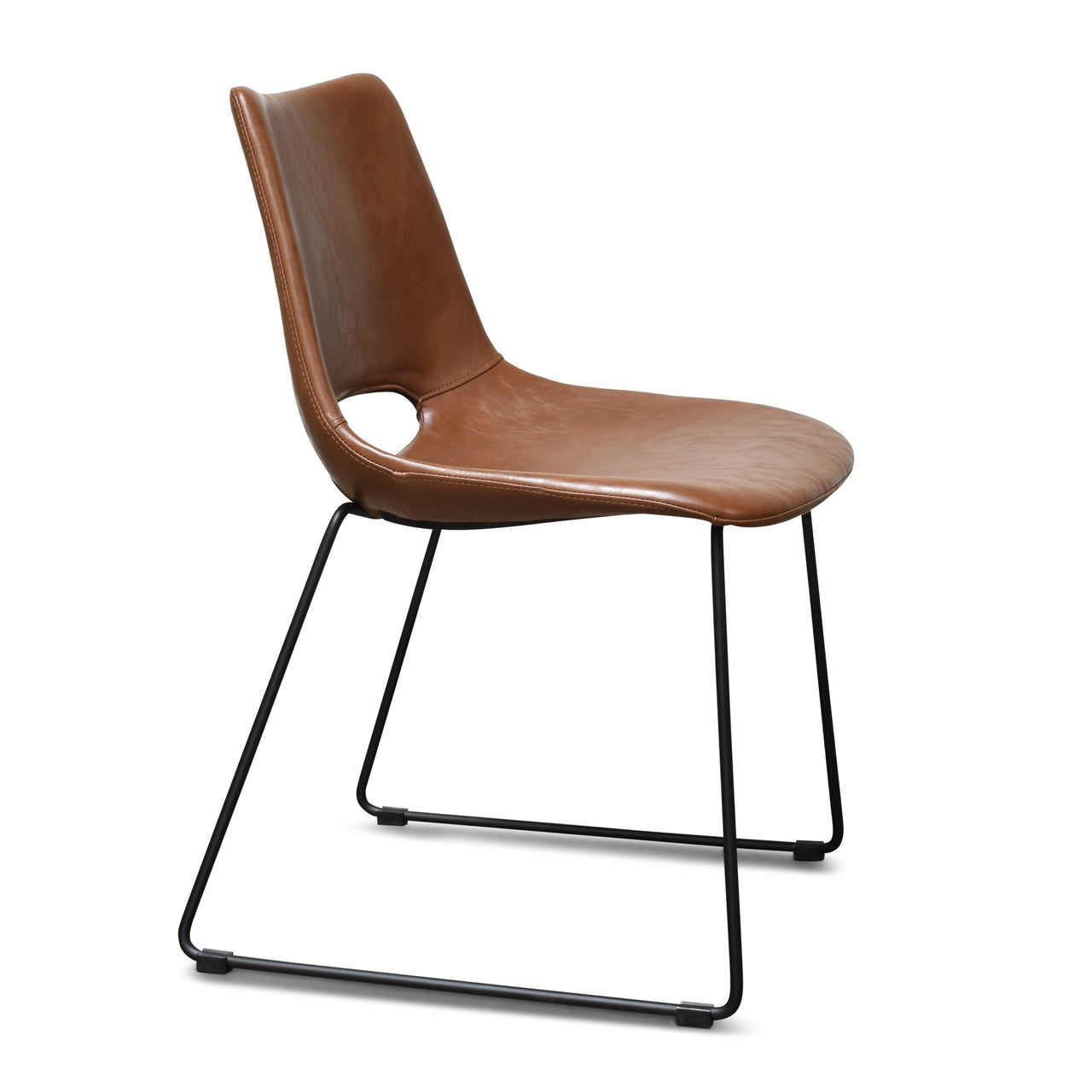Thompson Dining Chair, PU Leather, Set of 2 Dining Chair Gingko 